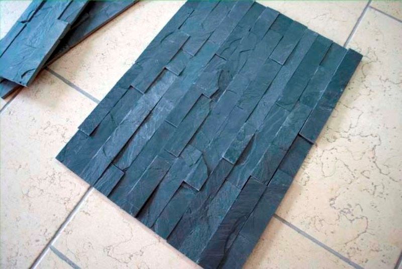 Panel kamienny rusty czarny mat
