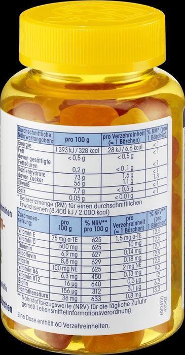 Мультівітаміни для дітей (Ведмедики) Mivolis Multivitamin bärchen 60шт