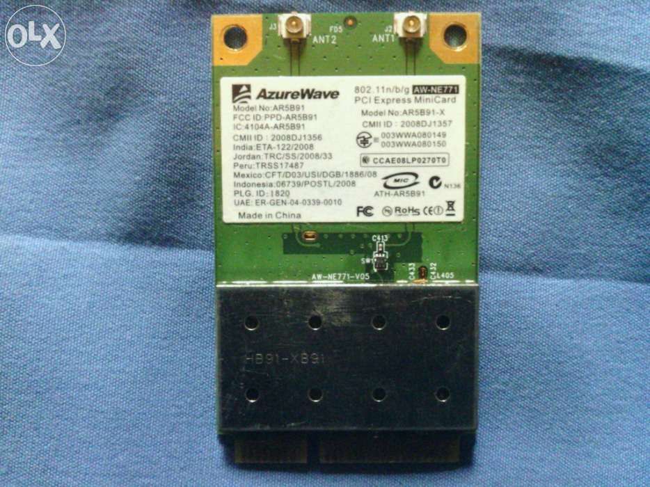 Placa wireless portátil AzureWave AR5891