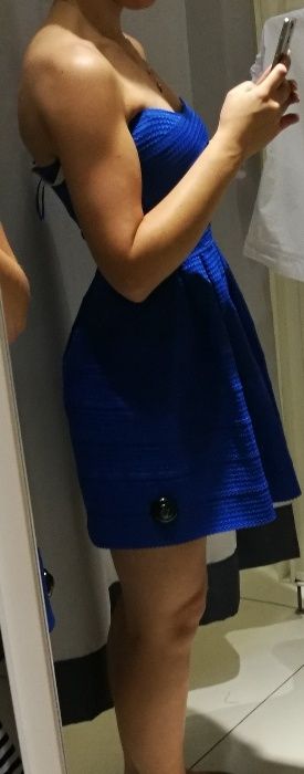 Kobaltowa sukienka Reserved, rozm S