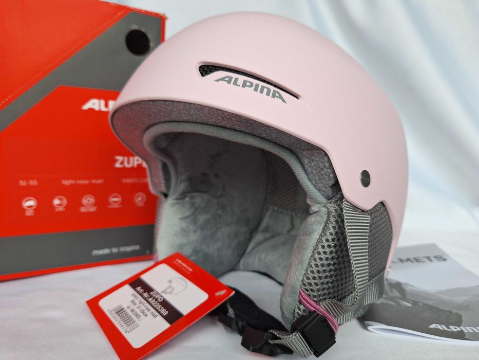 Kask narciarski dziecięcy Alpina Zupo Light Rose Matt S 51-55cm