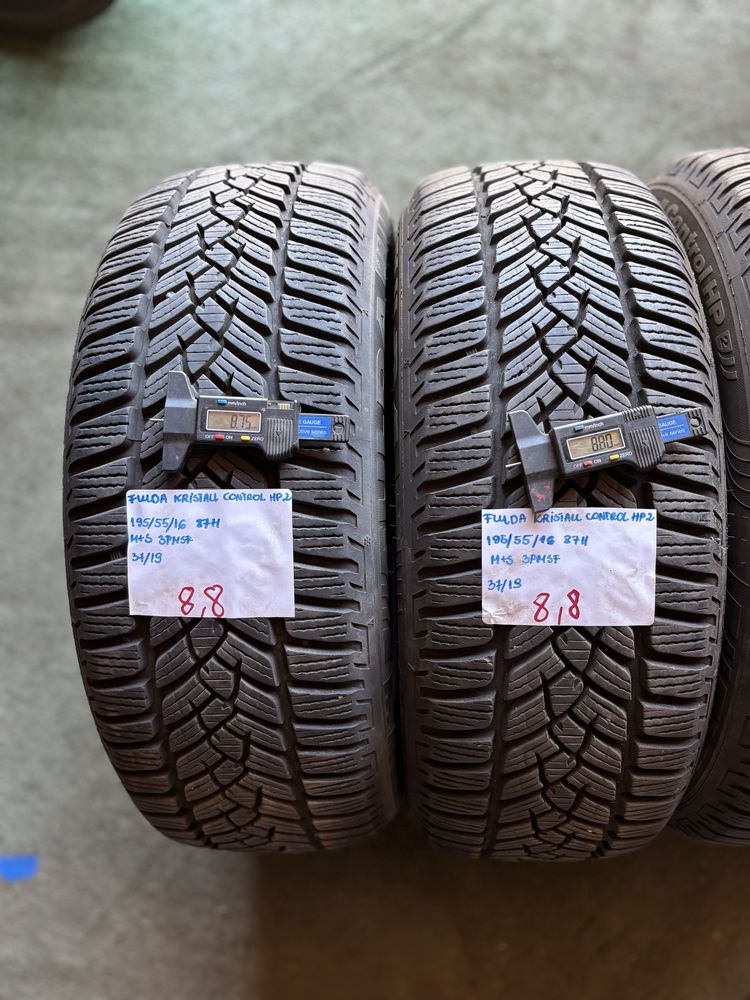 4x 195/55R16 87H FULDA KRISTALL CONTROL HP2 opona zimowa M+S 3PMSF