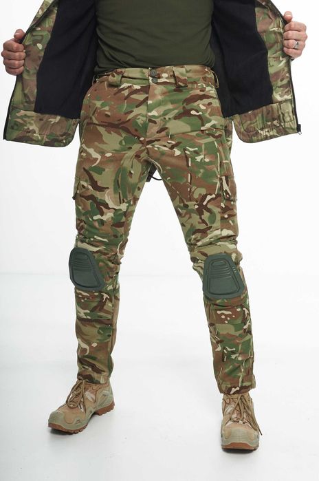Військова форма зимова тепла мультикам парка та штани з наколінниками