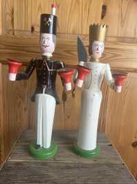 Sprzedam duet dużych solidnych świeczników drewnianych Bergmann??