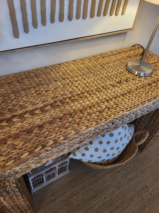 aparador, consola, mesa, rattan, palhinha, verga, rustico