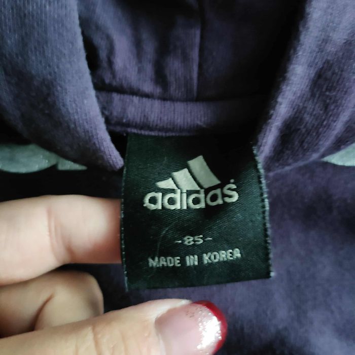 Bluza Adidas 152 fioletowa z kapturem