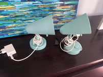 Candeeiro LED de parede, azul bebe conjunto
