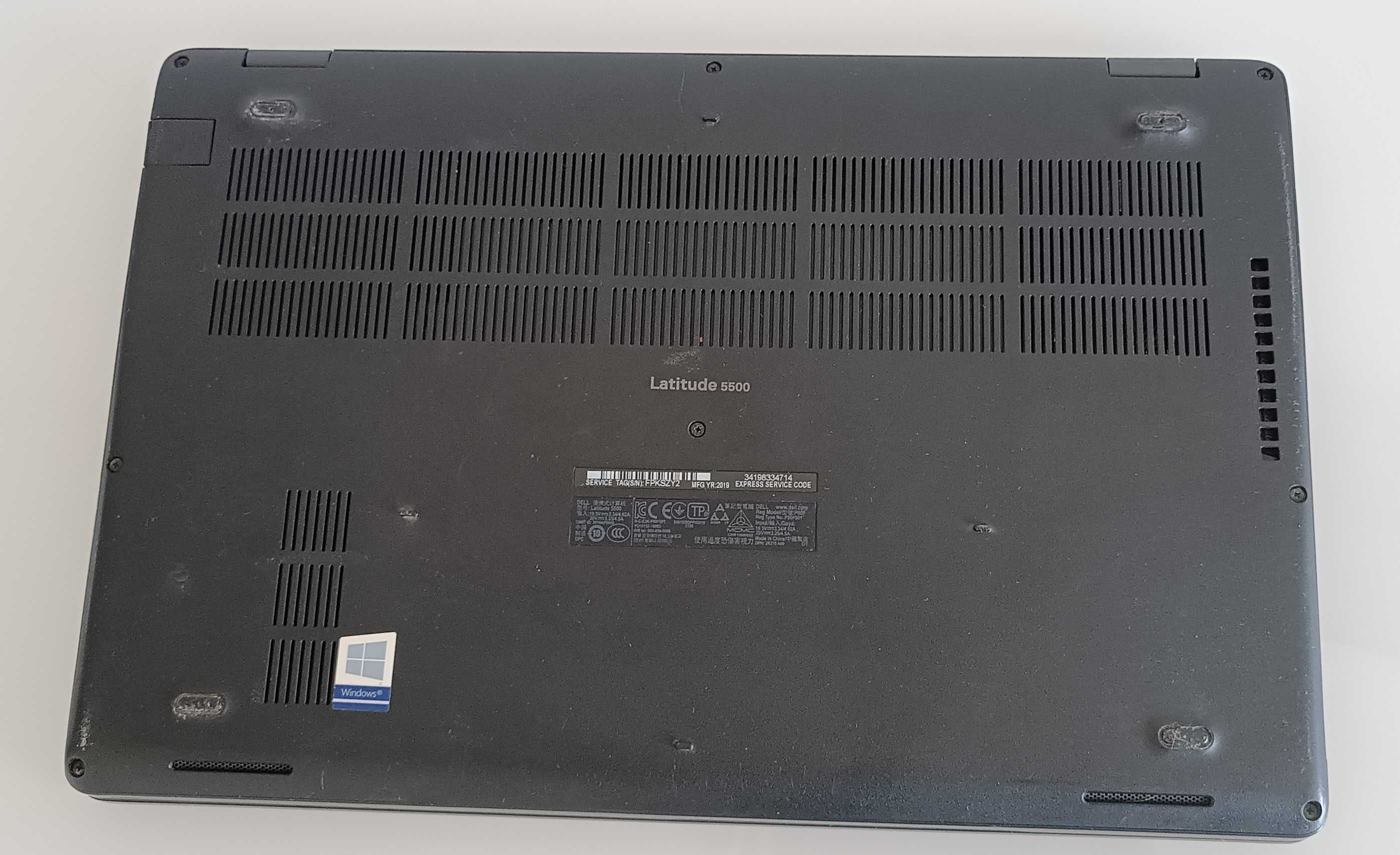 Dell Latitude 5500/Ecrã 15.6/i5 8ªger/16GB RAM/SSD NVME/Thunderbolt