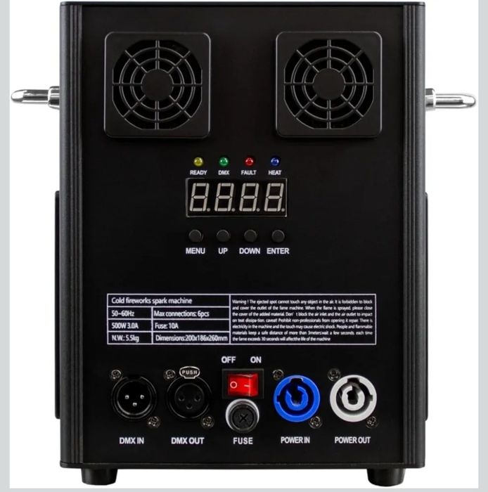 Máquina de faísca fria em alumínio 500 W 110-220 V