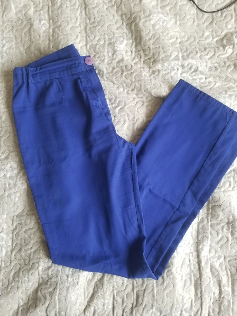 niebieskie  spodnie medyczne proste S