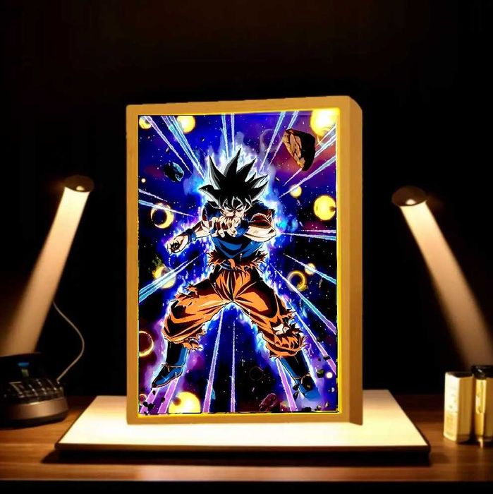 Ramka dekoracyjna LED, podświetlany obrazek na USB, DRAGON BALL