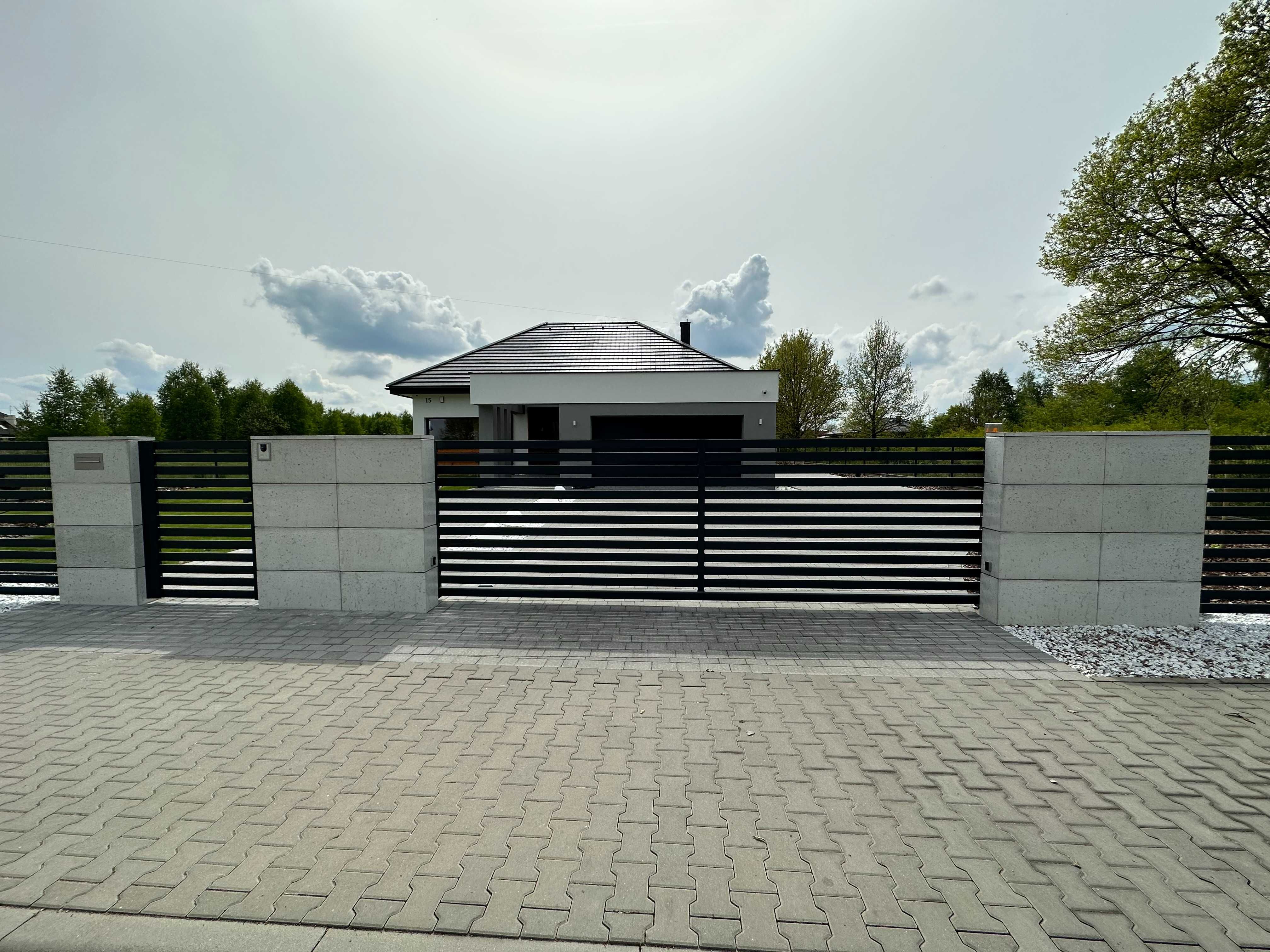 Ogrodzenie panelowe 3D, drut fi 4mm i 5mm z podmurówką lub bez