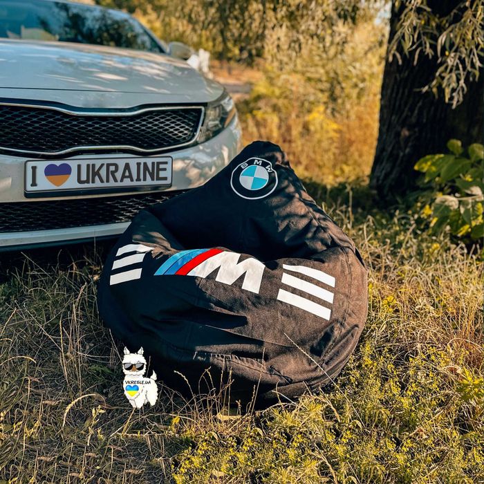 Крісло мішок груша БМВ BMW Кресло мешок Мерседес пуфик автомобилиста