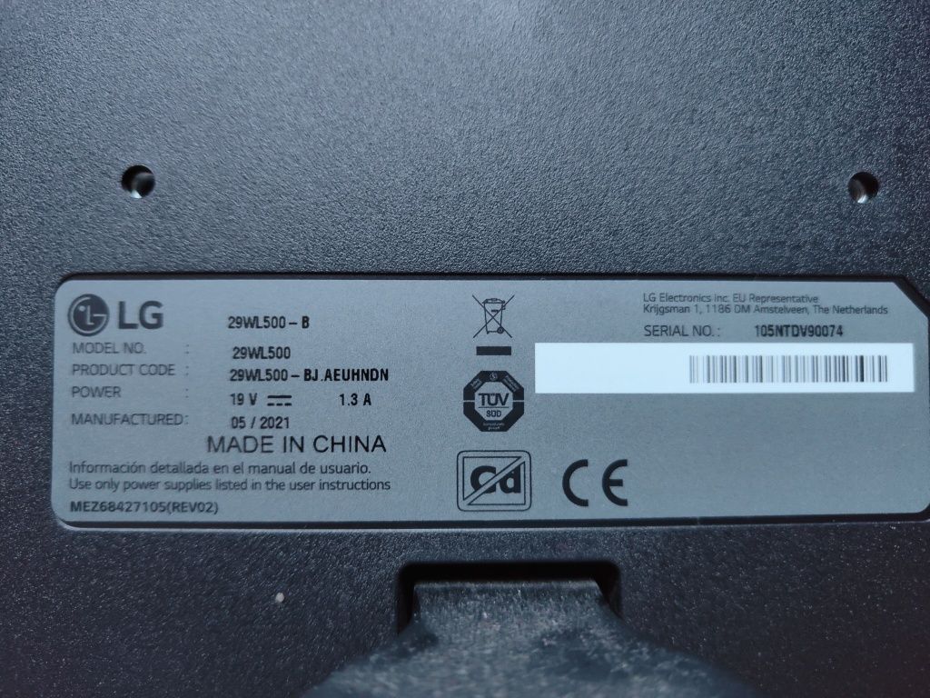 Monitor LG 29wl500 (uszkodzony)