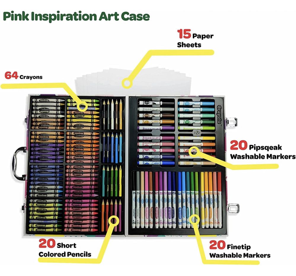 Crayola Inspiration Art Case для творчості Крайола валіза 140шт