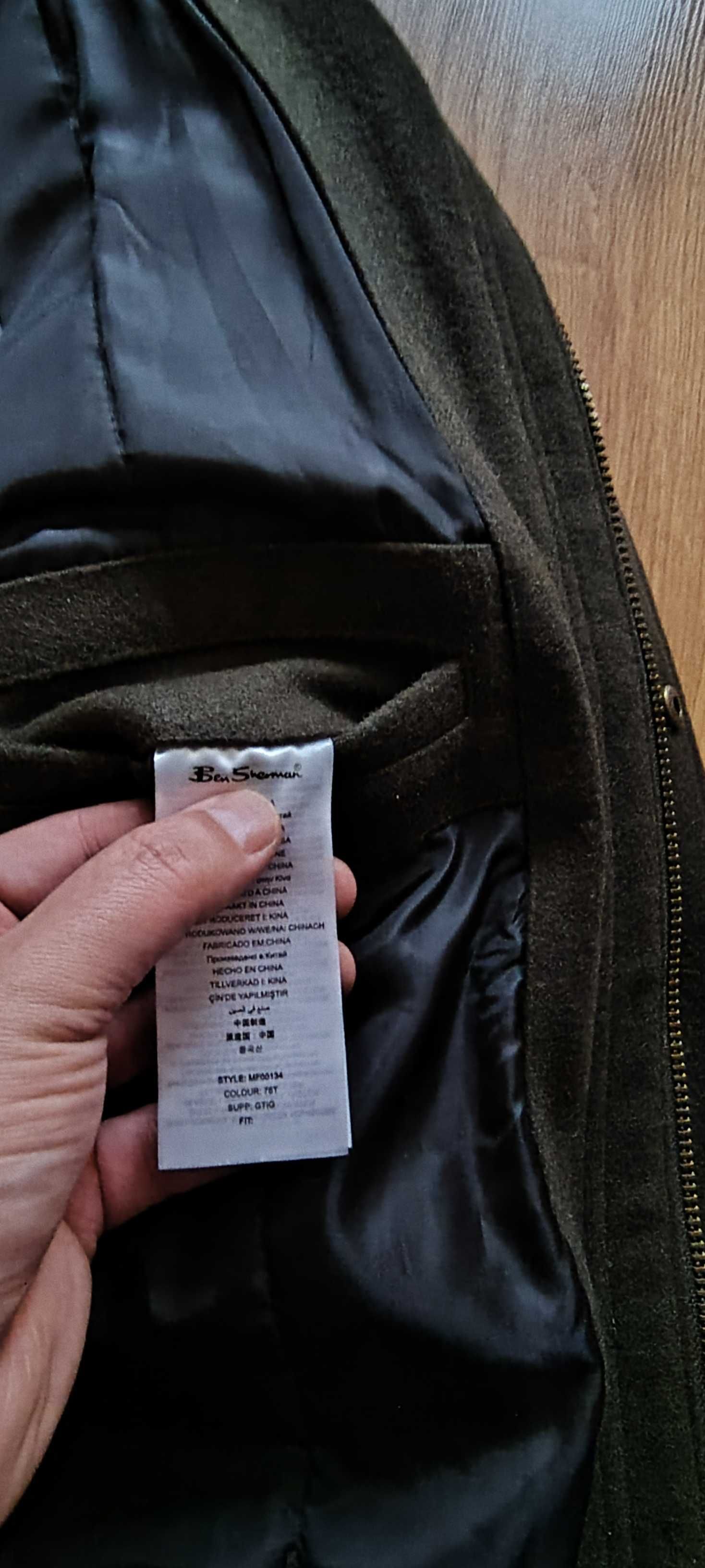 Ben Sherman roz. L Ładna kurtka, wełna 60%
