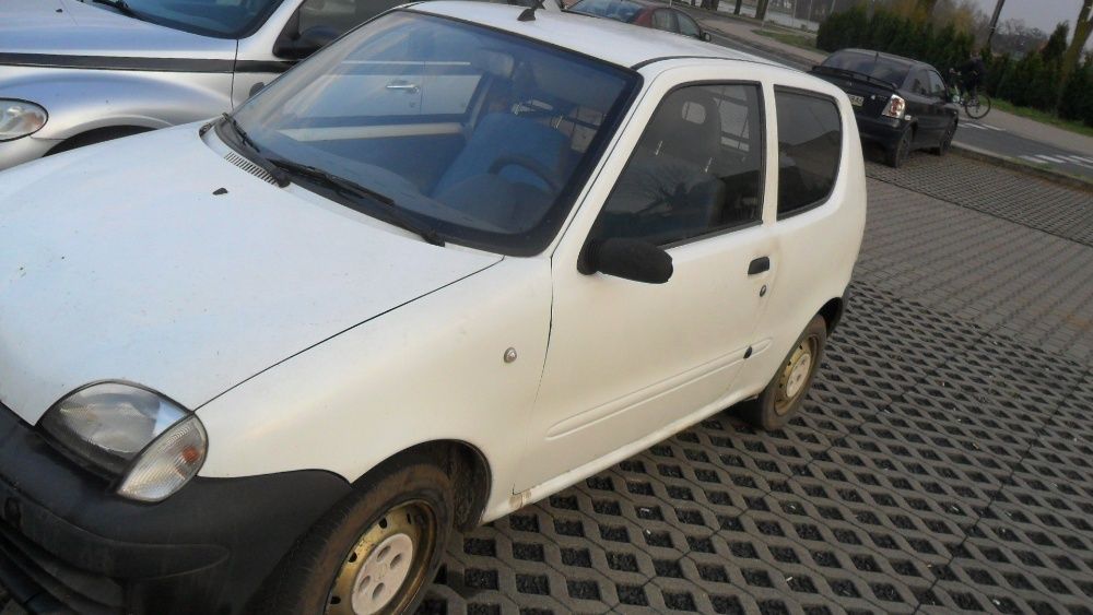 Fiat Seicento,1,1 benzyna,biały,Van,hak,przeznaczenie na części
