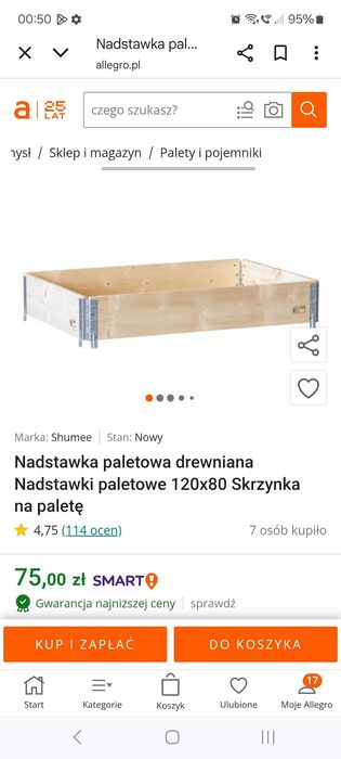 Nadstawka paletowa 1200×800×200