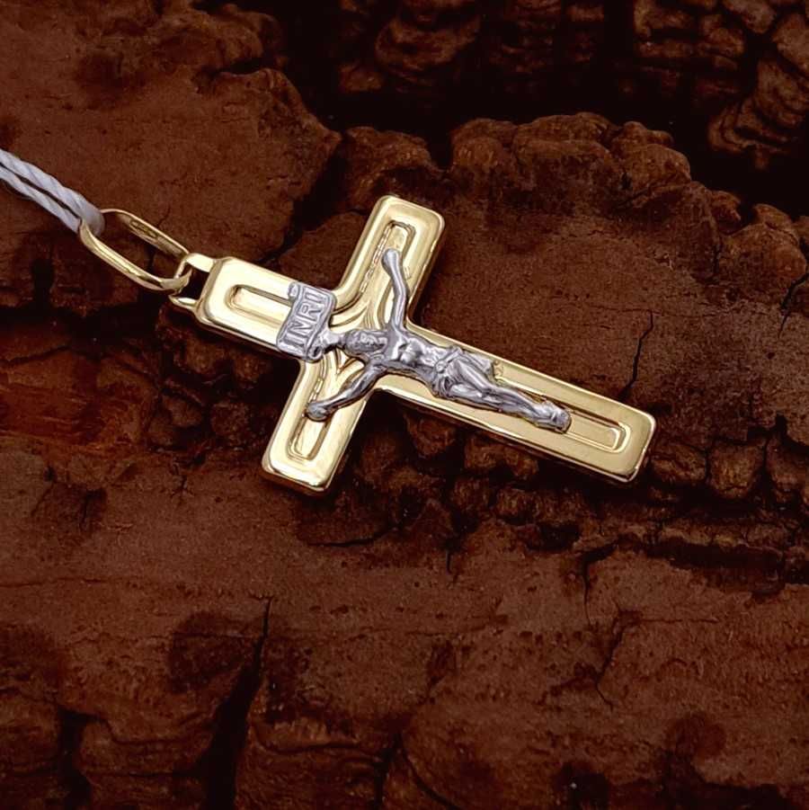 WYPRZEDAŻ !-30% Krzyżyk Złoty pr.333 z Jezusem Z-793