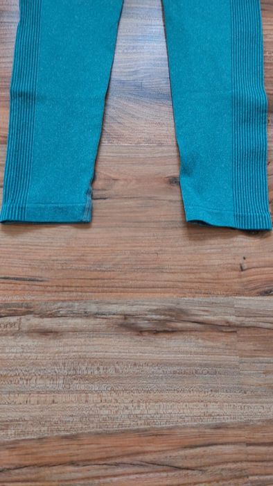 Legginsy 36 S SHEIN nowe sportowe push upi turkusowe fitness siłownia