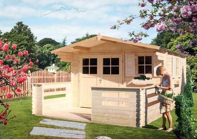 Solidny Domek Ogrodowy Drewniany Meg022