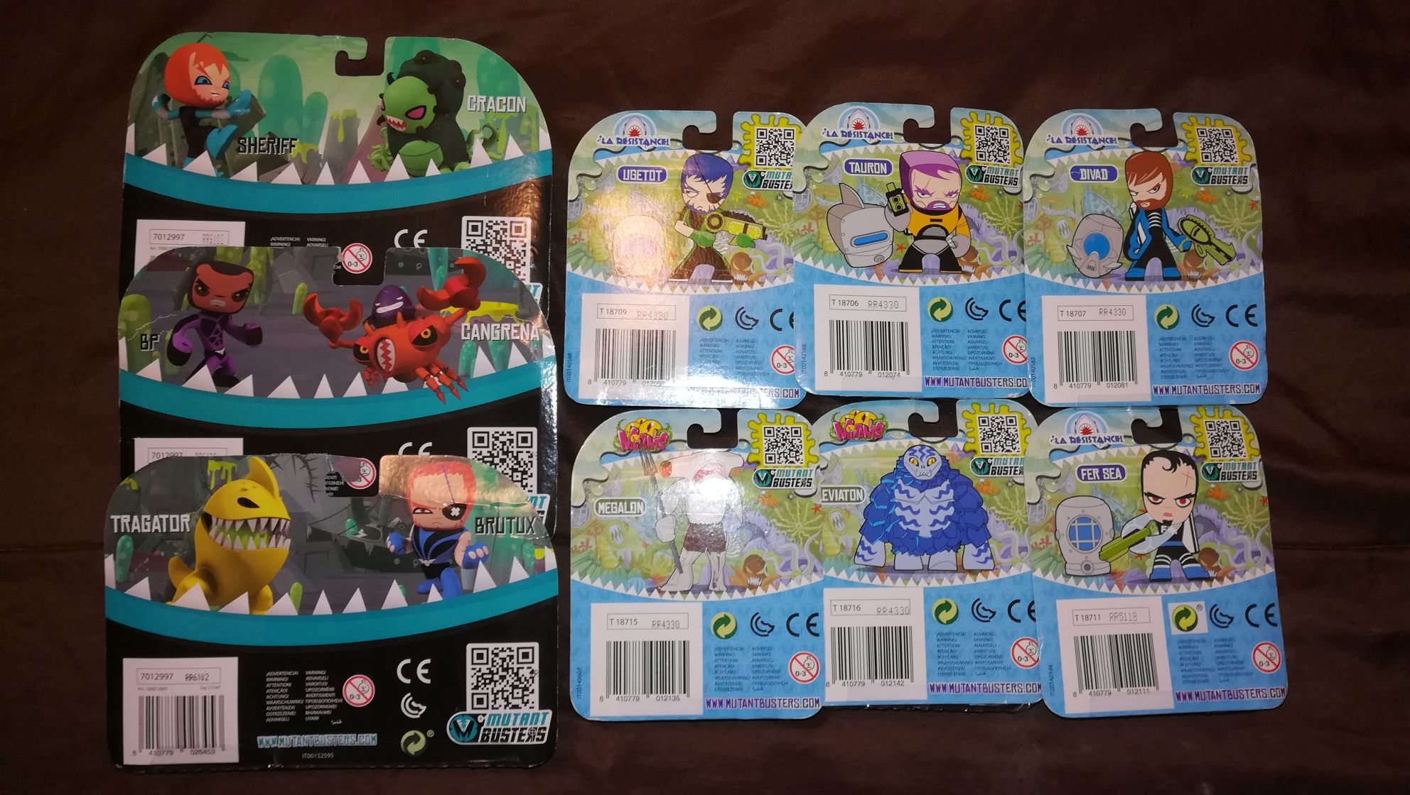 NOVAS e SELADAS - Figuras / Packs Mutant Busters