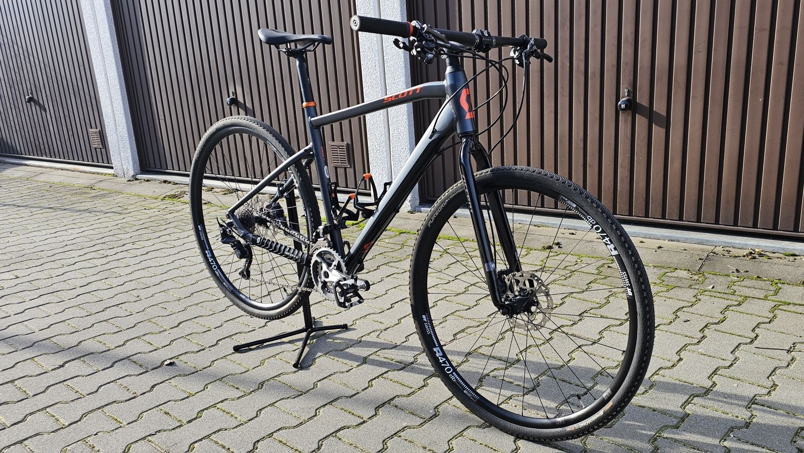 Rower SCOTT alu 9,5kg gravel z prostą kierownicą. SUPER