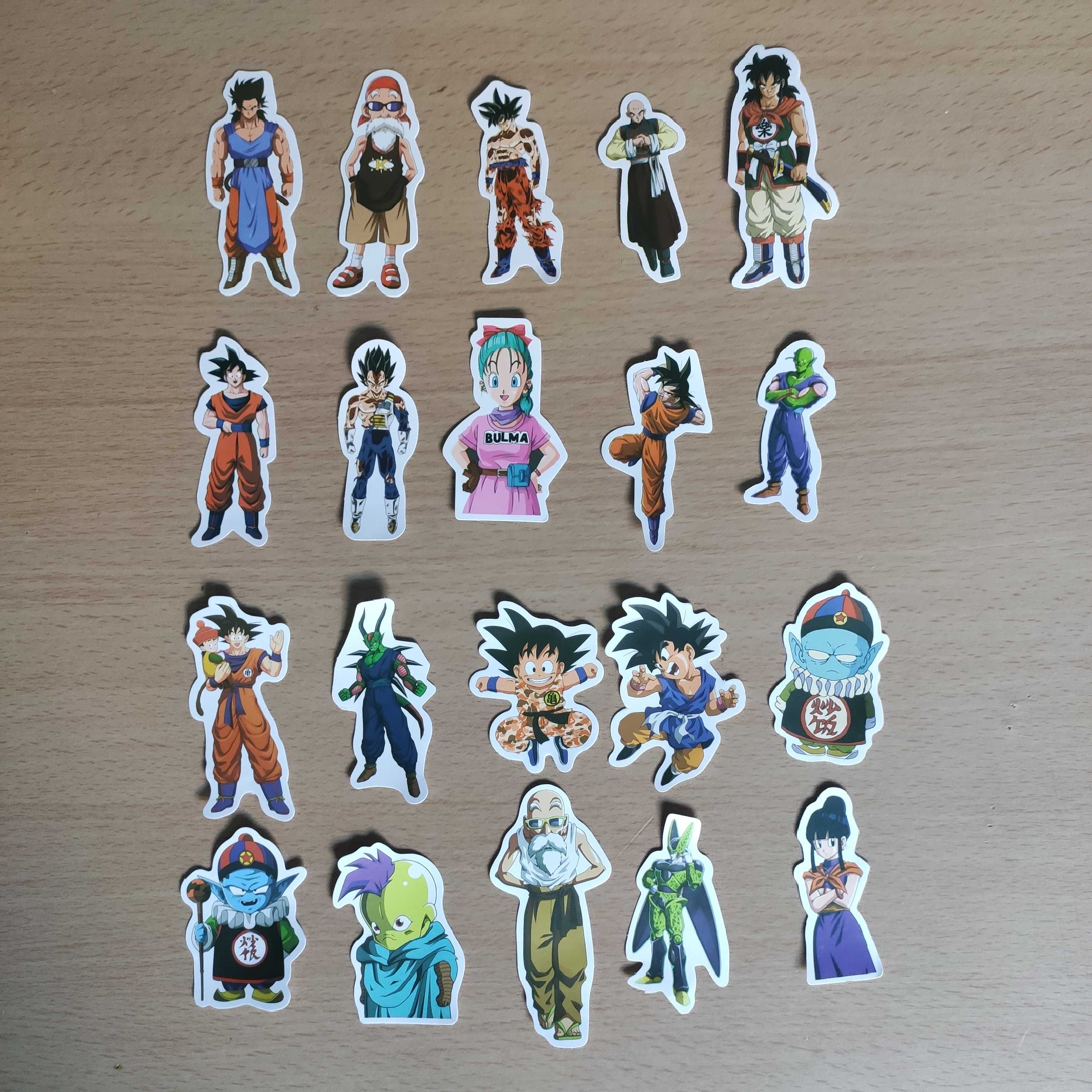 Pack 50 Stickers Autocolantes  Dragon Ball