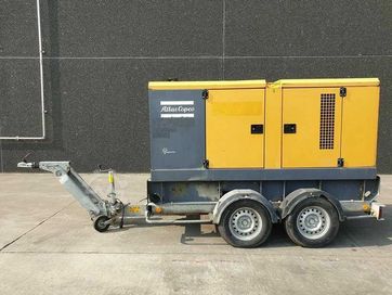 Wynajem Agregat prądotwórczy, generator ATLAS COPCO QAS 48 z Przyczepą