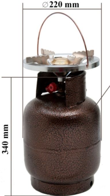 Газовые баллоны с горелкой на 9 литров (усиленные)
