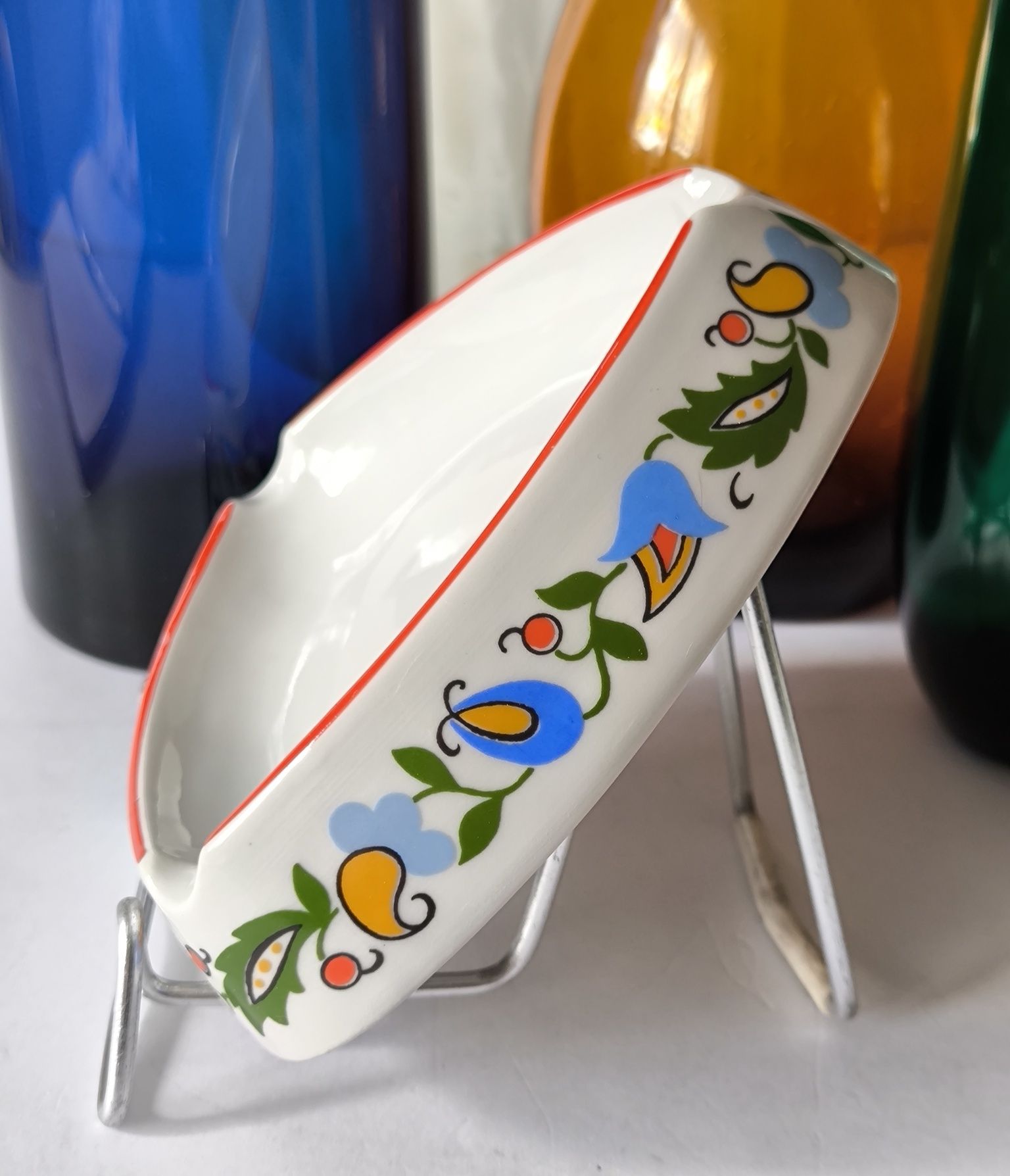 Popielniczka Lubiana piękna stara porcelana