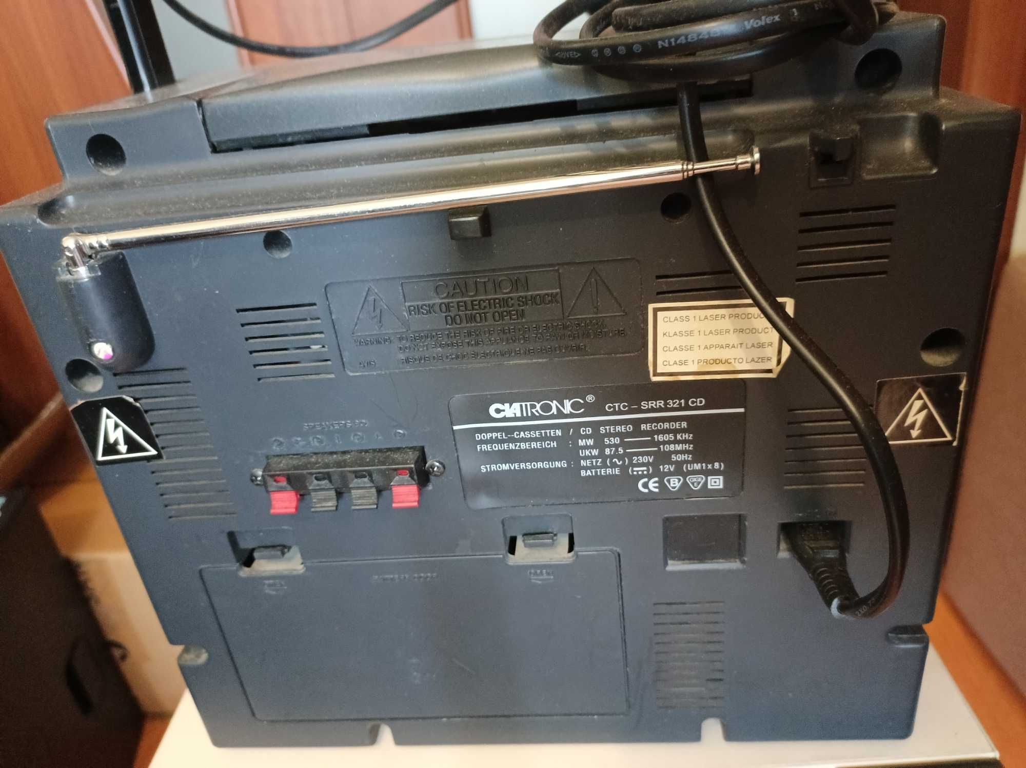 Clatronic MC CD Stereo Музыкальный центр CTC SRR 321, исправное радио
