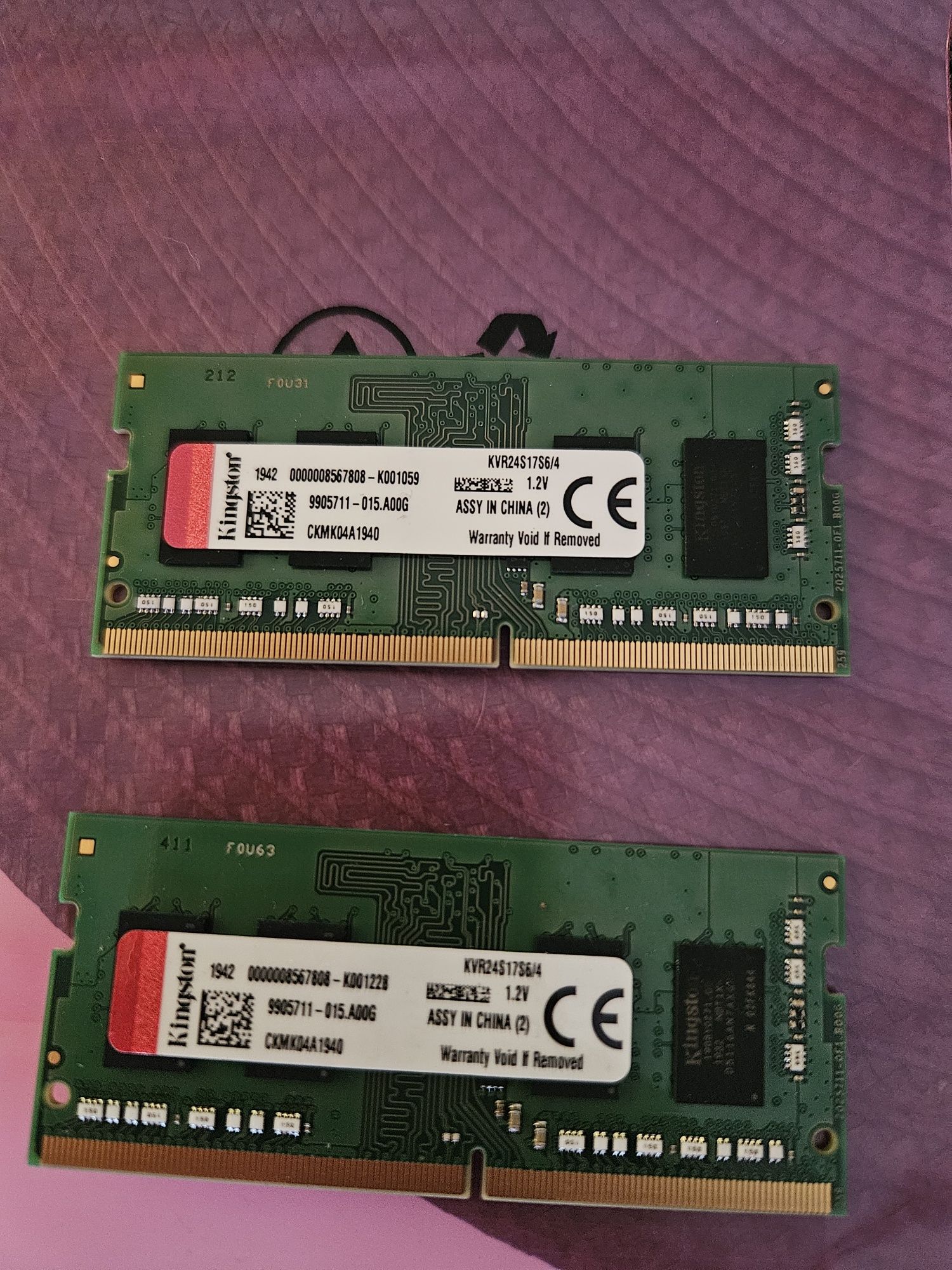 Pamięć RAM Kingston Kvr24s17s6/4 2 x 4GB DDR4 Sodimm