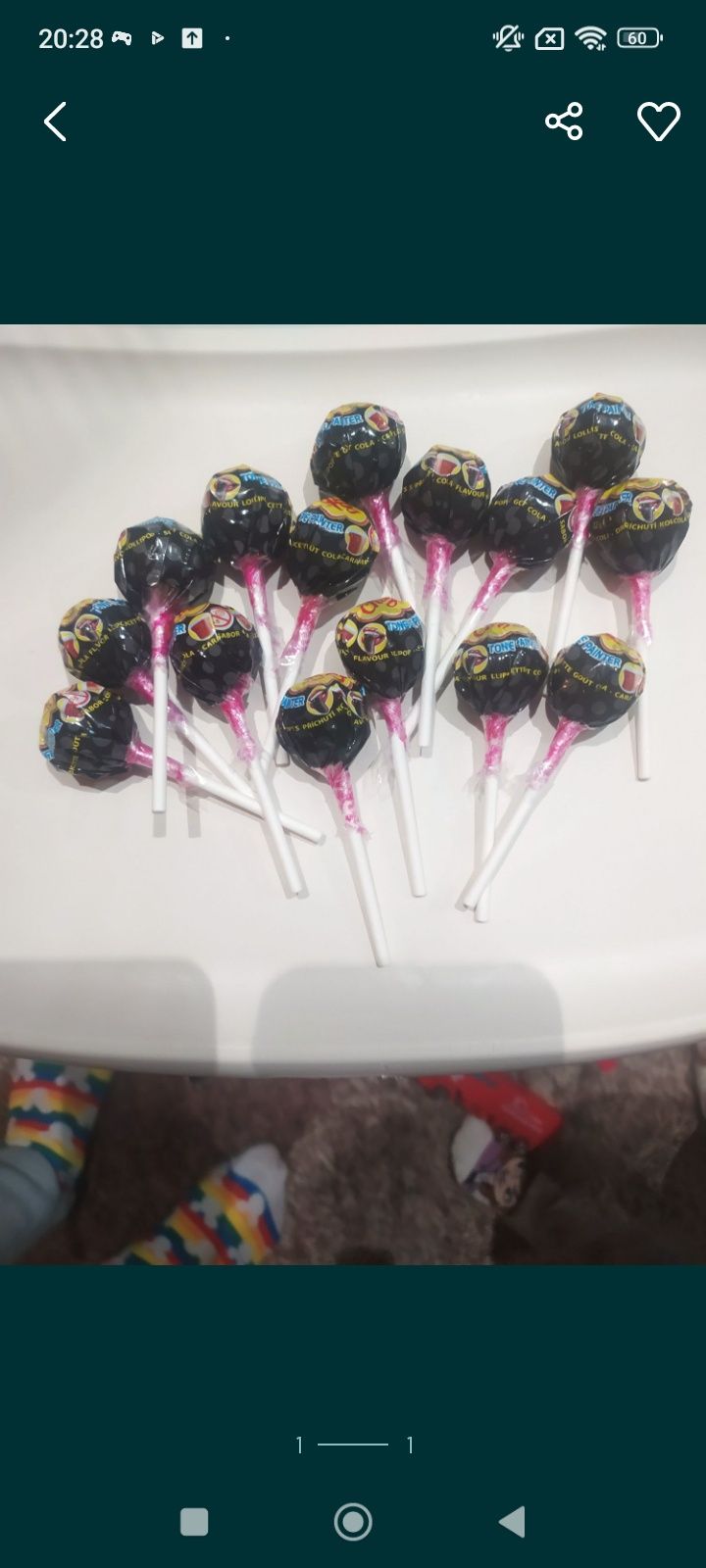Lizaki Chupa Chups barwiące język o smaku coli 40 sztuk