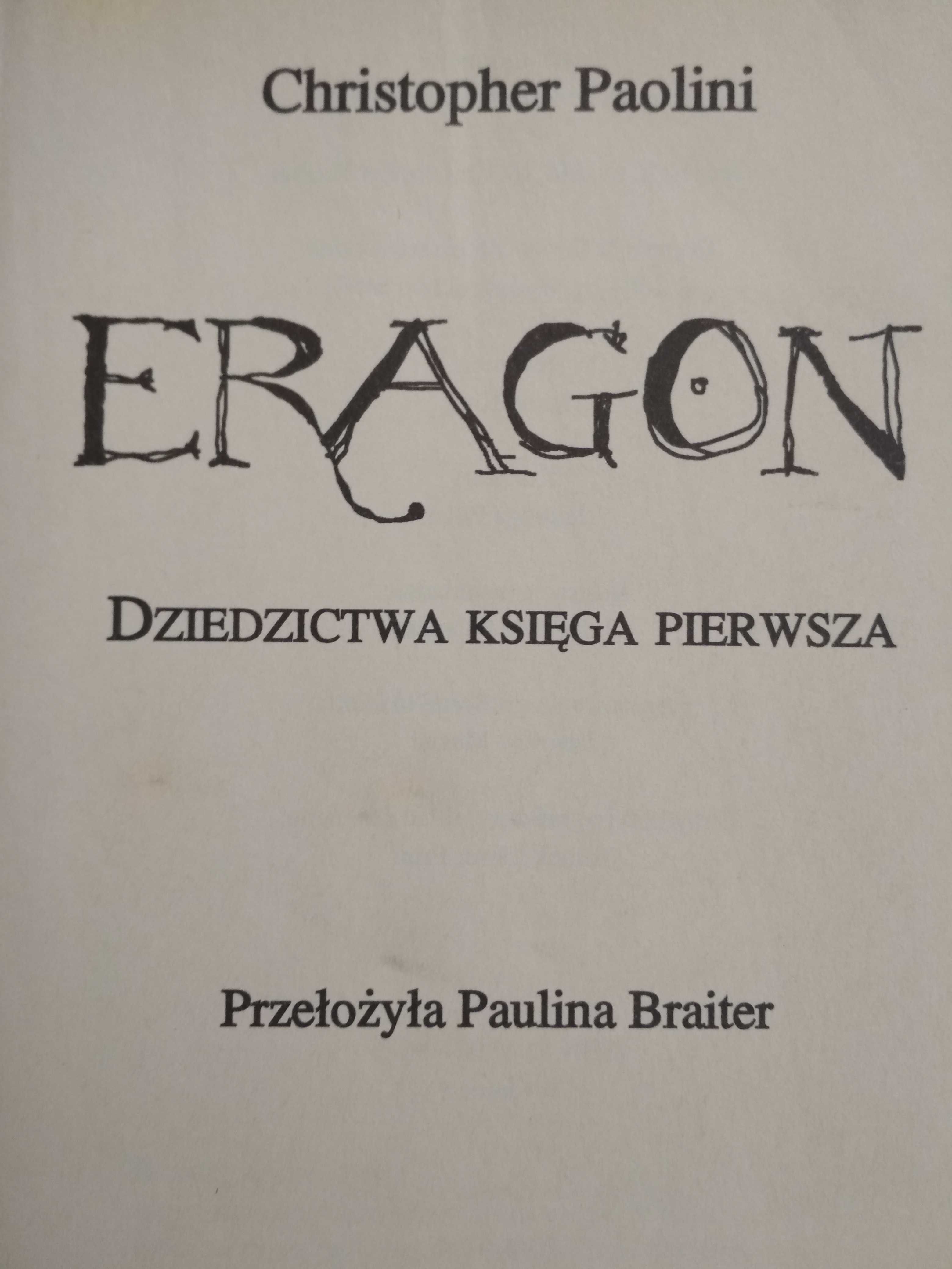 ERAGON Dziedzictwa Księga Pierwsza