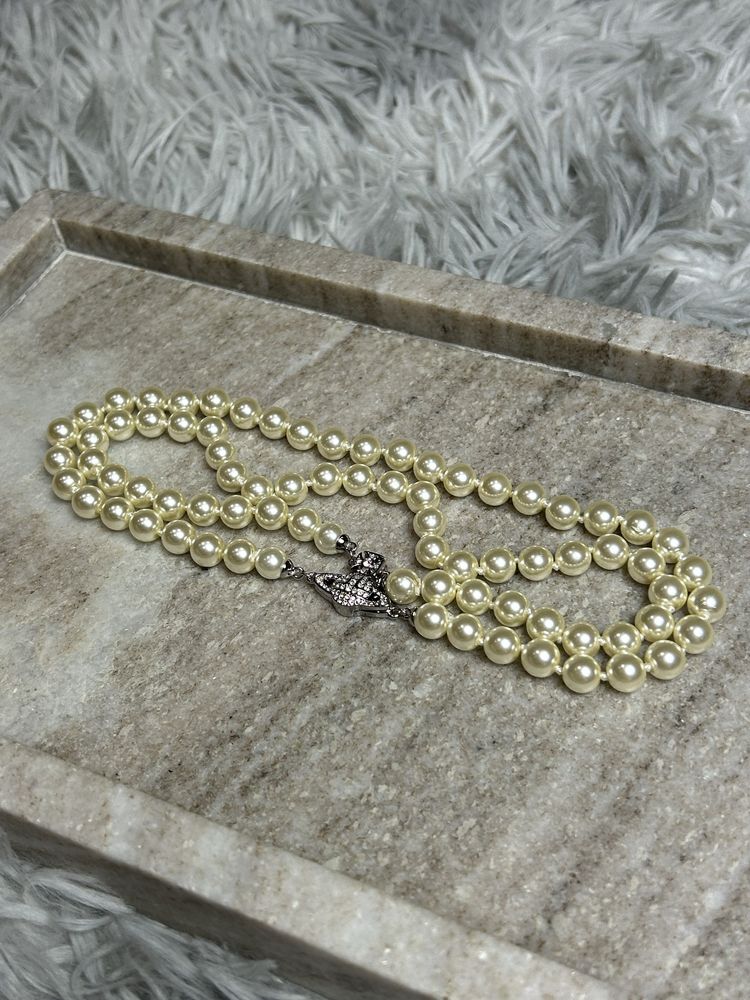 Vivienne Westwood Pearl Choker подвеска из бус чокер намисто буси