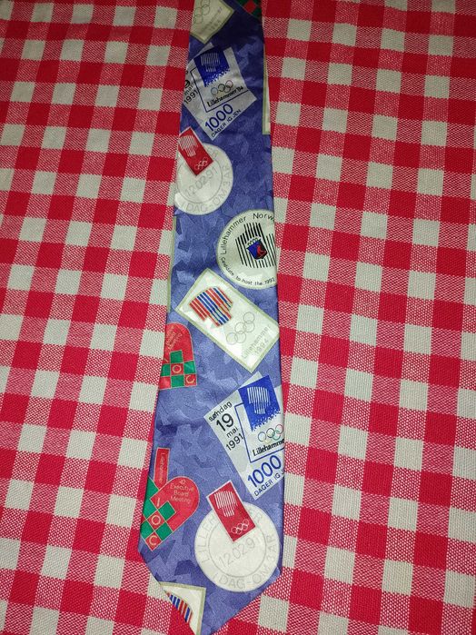 Krawat męski lillehammer 94 zimowe igrzyska olimpijskie