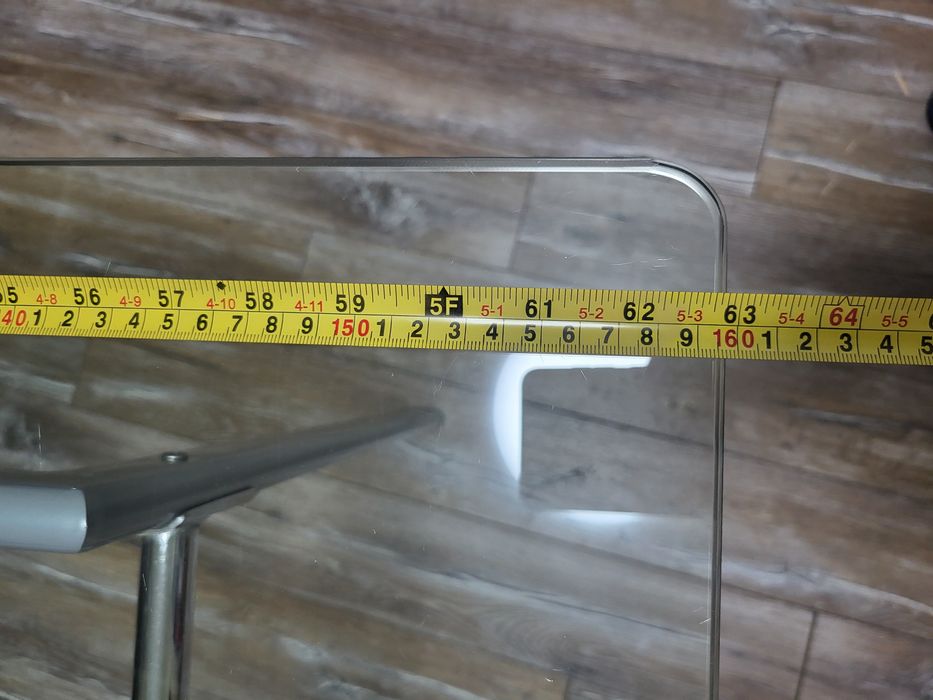 Стіл скляний 1600x900 вис.75см.