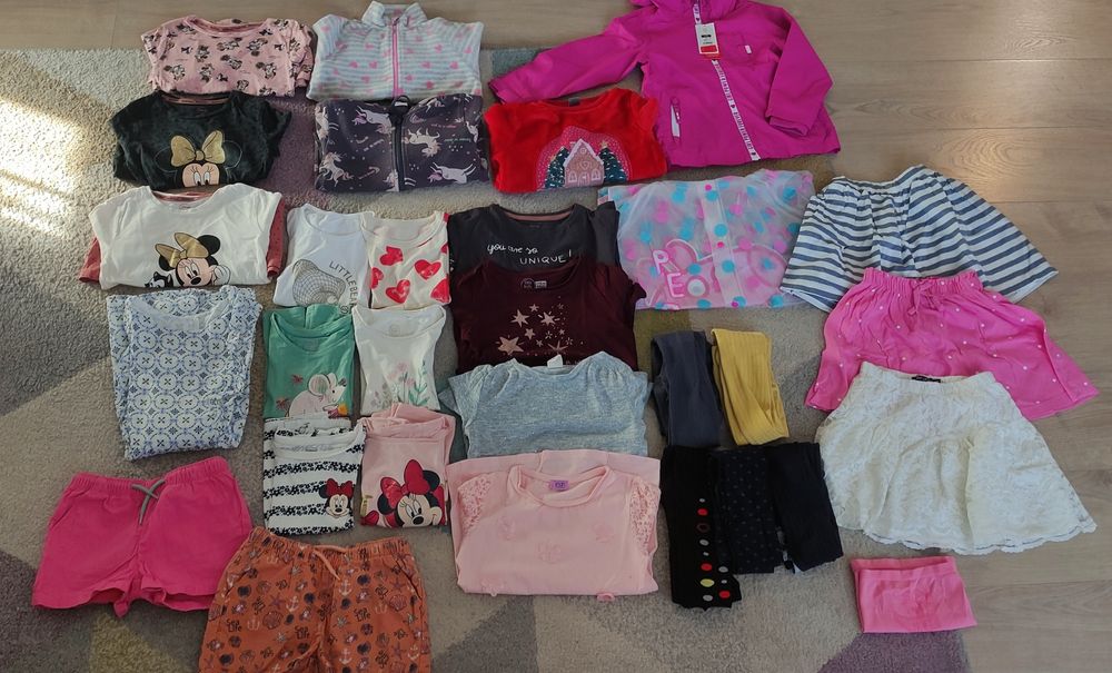 Ubrania dla dziewczynki rozmiar 116