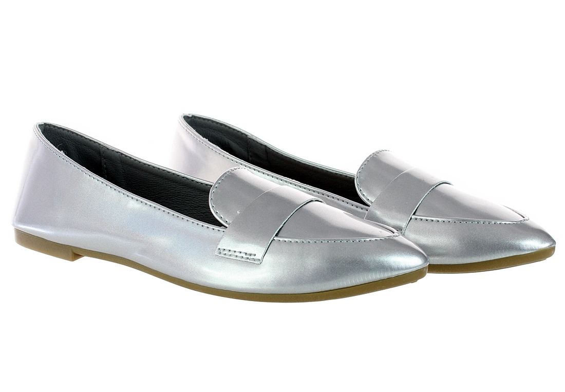 Rozmiar: 39 Baleriny Mokasyny Lakierki Eleganckie Buty Damskie 6357