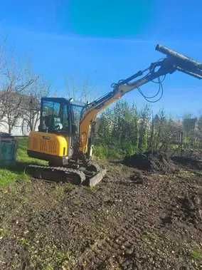 usługi koparka 2T; 4 łyżki,od 25do100cm,młot hydraul,wiertnica 140 zł/