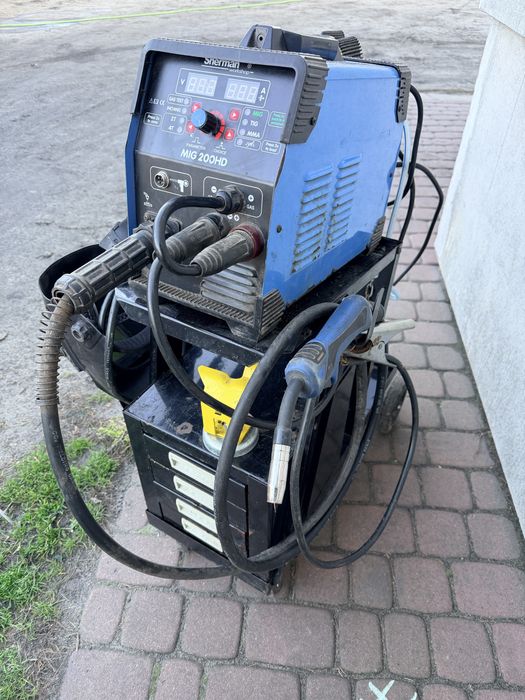 Spawarka/ migomat sherman MIG 200HD przyłbica wózek