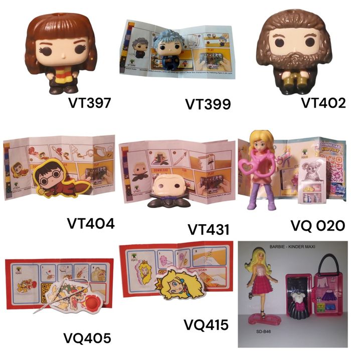 Bonecos da coleção kinder (Lote 2)