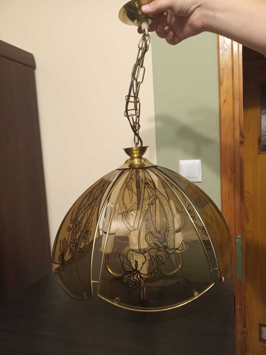 Luksusowa lampa lat 80-tych