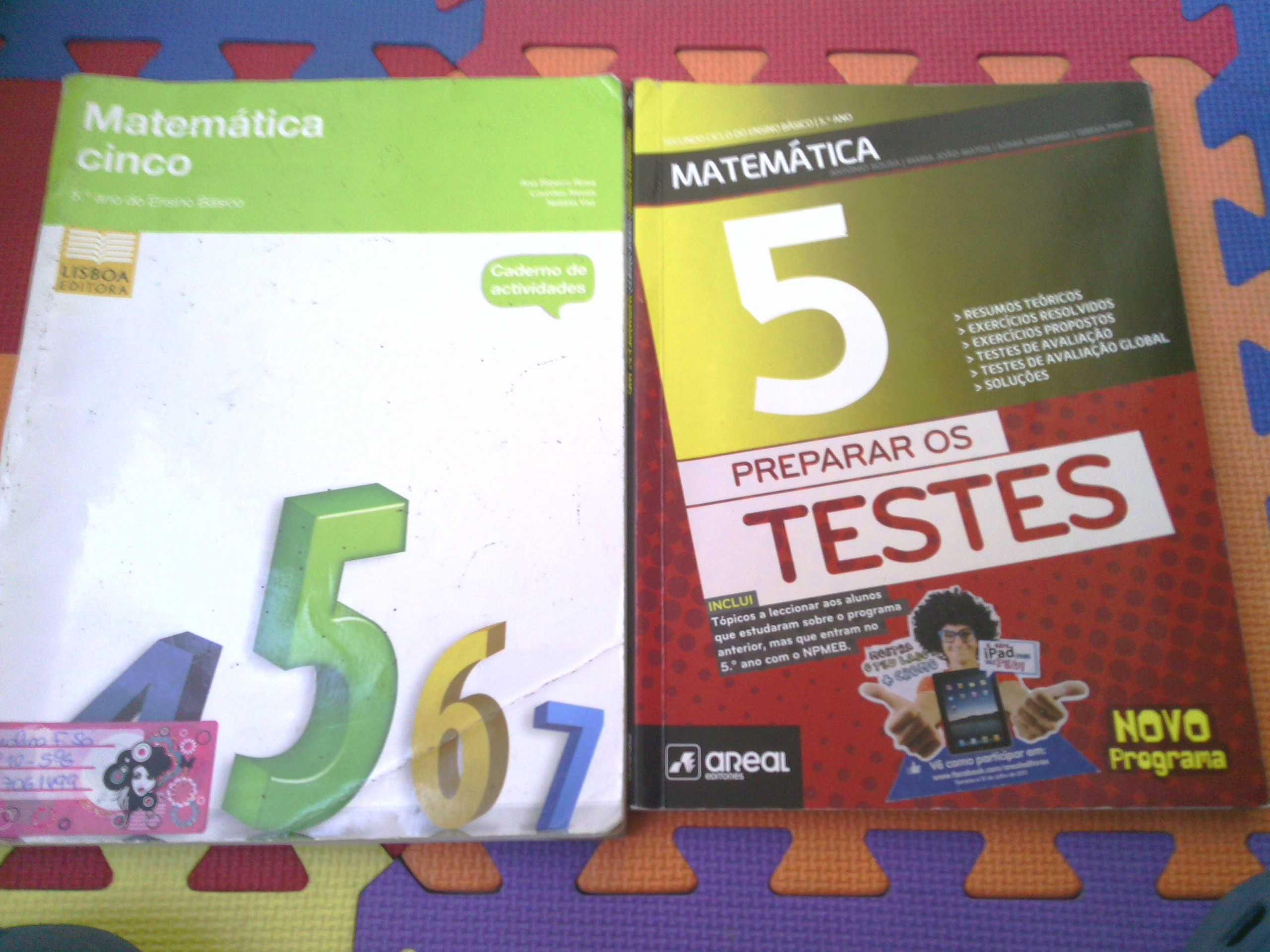 5º ano; Inglês Português Historia Geografia Matemática EV FQ C N