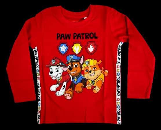 Czerwona koszulka z długim rękawem Psi Patrol rozm. 6A / 116
