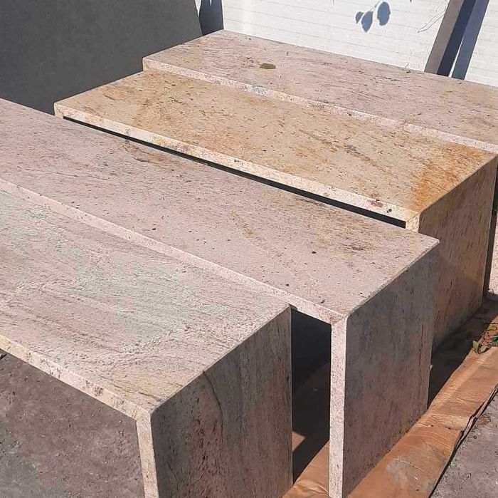 Ławka z granitu do ogrodu lub na taras