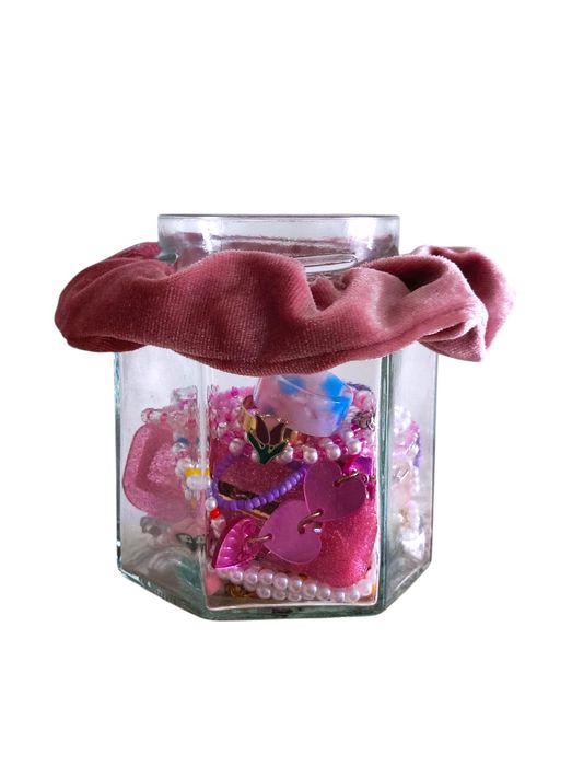 Mystery jewellry jar box z słoik biżuterią zestaw biżuterii summer