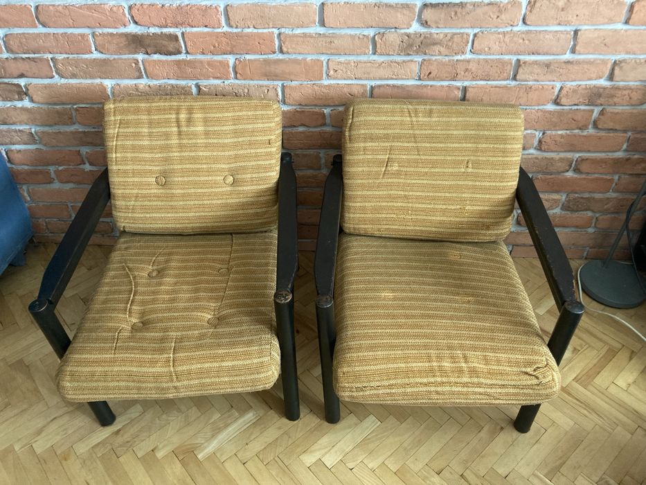 2 fotele Stobrawa z czasów PRL