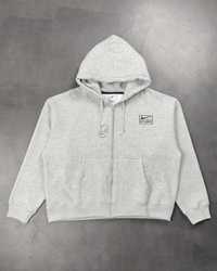 Худі Nike x Stussy Full-Zip Fleece Hoodie Grey